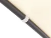 A close-up view of a dark gray pole with a beige fabric attached to it, secured by a light gray ring. Náhled obrázku produktu