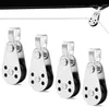 Set mit 4 Edelstahl-Rollenblöcken – 2-8 mm Seil – Produktbild-Vorschau 1