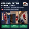 MONZANA® Babbo Natale con LED sulla Scala XXL 240cm Addobbi Anteprima dell’immagine prodotto 6