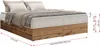Kontinentální postel bez čela postele Wood Zero 140x200 cm Náhled obrázku produktu 6