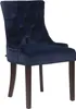 Esszimmerstuhl HLO-CP24 Samt antik  blau Produktbild-Vorschau 1