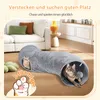 Nobleza S-förmiger Katzentunnel, faltbar, Kurzplüsch, mit Produktbild-Vorschau 7