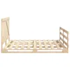 The Living Store Massivholzbett mit Kopfteil 200x200 cm Produktbild-Vorschau 8