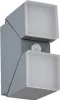 Lindby LED-Wandleuchte Sally, 22 cm, grau, IP54, Sensor Produktbild-Vorschau 1
