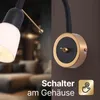 Wandleuchte innen Schwarz/Weiß, 1-flammig, minimalistisch, Produktbild-Vorschau 4