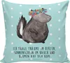 Mr. & Mrs. Panda Kissen 40x40 Stinktier Mädchen - Türkis Produktbild-Vorschau 1