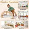 COSTWAY Drevený lezecký oblúk s vankúšmi, Montessori Náhľad obrázku produktu 10