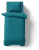 2-tlg Premium Damast Bettwäsche 155x220 + 80x80 cm mit YKK Produktbild-Vorschau 3