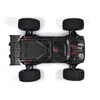 Top-down view of a black remote-controlled monster truck on a white background. Náhľad obrázku produktu