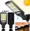 A collage of solar-powered LED lights, showing individual units and a lifestyle shot of them installed. Produktbild-Vorschau