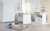 A nursery room setting with a crib, changing table, and wardrobe. Produktbild-Vorschau