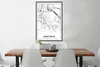 MuchoWow® Gerahmtes Poster Karte - Stadtplan - Rostock - Produktbild-Vorschau 2