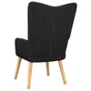 Maison Exclusive - Relaxsessel mit Hocker Schwarz Stoff Produktbild-Vorschau 6