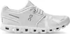 ON Running Cloud 5 - Damen Sneakers Sport Schuhe All-White Produktbild-Vorschau 1