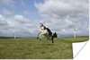 MuchoWow® Poster Kuh - Windmühle - Wolken 120x80 cm - Produktbild-Vorschau 1