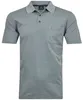 Rabe Poloshirt kurzarm Softknit-Polo fein gestreift in grün