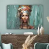 Wanddeko 120x80 cm - Frau - Kunst - Schmuck - Porträt, Produktbild-Vorschau 4