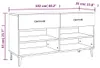 vidaXL Schuhschrank Räuchereiche 102x35x55 cm Holzwerkstoff Produktbild-Vorschau 7