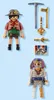 Two Playmobil figures and accessories are displayed against a light blue background. Náhľad obrázku produktu