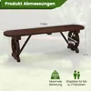 COSTWAY Gartenbank für 2-3 Sitzer, wetterfeste Sitzbank, Produktbild-Vorschau 6