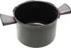 A black pot with two gray handles, shown from a slightly elevated side angle against a white background. Produktbild-Vorschau