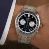 Seiko SSB427P1 Herrenuhr Chronograph Stahl/Dunkelblau Produktbild-Vorschau 4