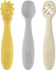 reer 23072, Kleinkind-Besteck, Beige, Blau, Gelb, Silikon, Produktbild-Vorschau 1