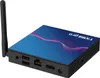 A product shot of a smart TV box with an antenna. Podgląd zdjęcia produktu