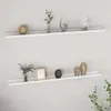 vidaXL Wandregale 2 Stk. Weiß 115x9x3 cm Produktbild-Vorschau 2
