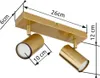 GLOBO 57911-2GO ROBBY Strahler Metall goldfarben gebürstet, Produktbild-Vorschau 5