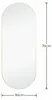 Moderner Wandspiegel JOSIE oval 30 x 70 cm goldfarbenes Produktbild-Vorschau 4