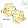 MATERIA Gold Ohrstecker Blume des Lebens rund 10x10mm - Produktbild-Vorschau 4