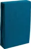 A folded teal fitted sheet. Produktbild-Vorschau