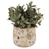 Clayre & Eef Pot de fleurs Ø 14x12 cm Beige Jaune Céramique Voir les images du produit 2