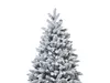 A close-up shot of the top portion of a flocked artificial Christmas tree. Podgląd zdjęcia produktu