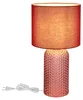 Globo Lighting Tischleuchte Glas rot, Textil rot, Kabel PVC Produktbild-Vorschau 9