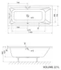Aqualine NISA Rechteckwanne 170x75x42cm, weiß Produktbild-Vorschau 4