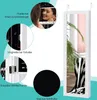 A jewelry cabinet with a full-length mirror is shown, with callouts highlighting its features. Produktbild-Vorschau