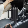 Trinkflasche mit Strohhalm 1.2L - Thermobecher mit Henkel Produktbild-Vorschau 3