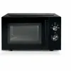 A black solo microwave oven shown from the front. Produktbild-Vorschau