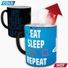 Playstation Zaubertasse 'Eat Sleep Repeat' Tasse Produktbild-Vorschau 6