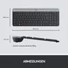 Logitech Slim Wireless Kbd Mouse Combo MK470 FR - Standard Produktbild-Vorschau 17