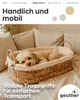 Hundebett aus Wasserhyazinthe 83 cm | Baumwolle Grün | Produktbild-Vorschau 4