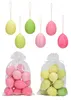 24er Set Deko Eier Hängedeko Ostern Rosa Gelb Grün Pink Produktbild-Vorschau 1