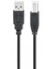 goobay USB 2.0 A/USB 2.0 B Kabel 1,8 m schwarz, 1 St. Produktbild-Vorschau 1
