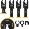 set de 5 lames de scie oscillantes multi-usages - Titanium Voir les images du produit 1