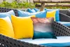 MuchoWow® Outdoor Kissen - Berge - Sonne - Orange - Natur - Produktbild-Vorschau 4