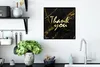 MuchoWow® Gerahmtes Poster Zitate - Dank - Gold - Marmor Produktbild-Vorschau 3
