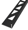 Dalsys 2,5m Fliesenschiene, L Profil, 8mm, Schwarz, Produktbild-Vorschau 1