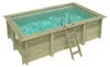Piscina in legno AQUA 4.65 x 2.85 - H.1.24 m, sabbia, con Anteprima dell’immagine prodotto 1